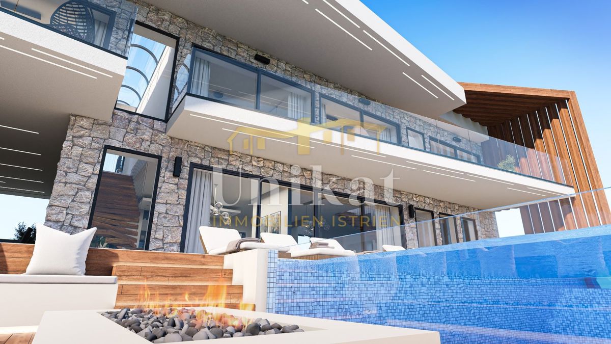 Luksuzna vila s pogledom na morje - neskončni bazen